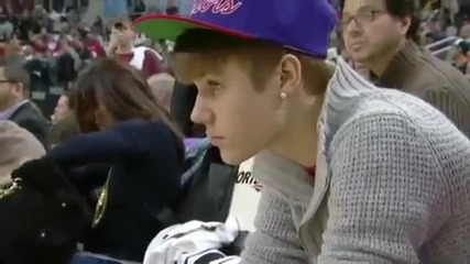 Justin Bieber At The Toronto Raptors Game 12_28_2011