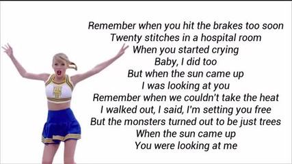 Taylor Swift - Out Of The Woods (lyrics)