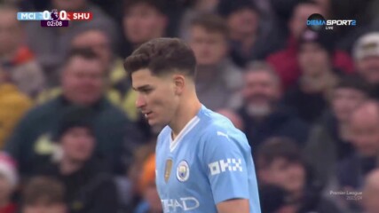 Манчестър Сити - Шефилд Юнайтед 1:0 /първо полувреме/