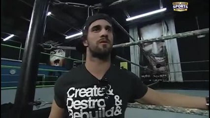Seth Rollins and Paige - Fcw 19-02-12 backstage