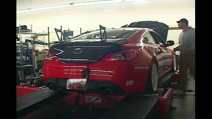 Racing Hyundai Genesis Coupe 2.0 Turbo Dyno 