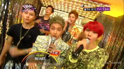 (hd) B2st / Beast - Back stage ~ Music Bank (10.08.2012)