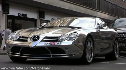 Едно истинско бижу! хромиран Mercedes Slr Mclaren Brabus