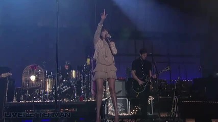Florence + The Machine - Girl With One Eye (live on Letterman) [ високо качество ]