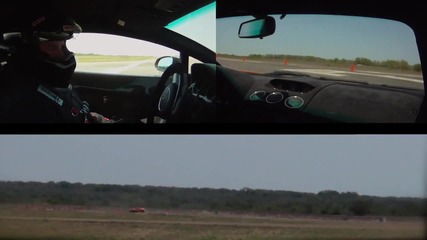 400км/ч ~ 250 Mph - Turbo Lamborghini at the Texas Mile 