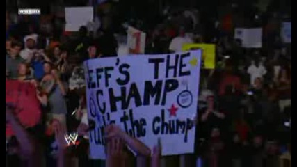 smackdown 31/07/2009 - Jeffs First apperance in Smackdown as Worlds Champion