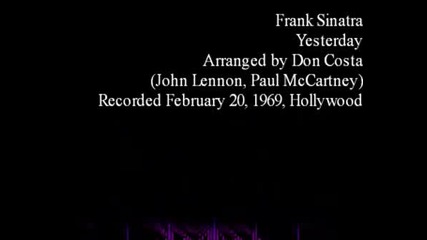 Yesterday - - Frank Sinatra.avi