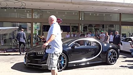 Worlds First Bugatti Chiron Start-up Unloaded in Monaco