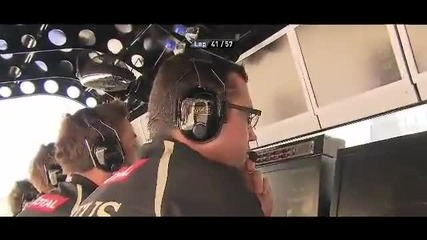F1 Гран при на Валенсия 2012 - Grosjean отпада от състезанието [hd]