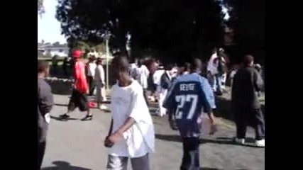Масов бой заради удар в лицето