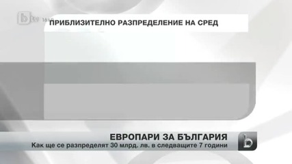 Как ще се разпределят 30 милиарда лева от еврофондовете?