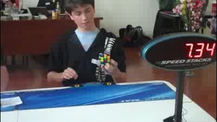 Rubik's cube former one handed world record_ 11.16 seconds