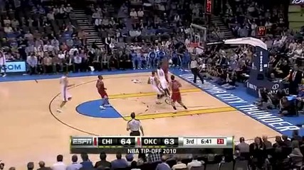 Оклахома Сити Тъндър 106:95 Чикаго Булс (27 - 10 - 2010г.) 