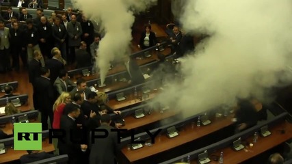 Serbia: Kosovan MP releases teargas in Parliament for fourth time in month