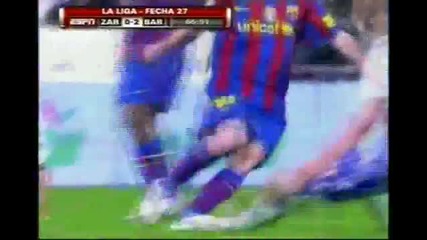 Show for Messi - Zaragoza vs Barcelona 2 - 4 All Goals and Highlights 21.03.10