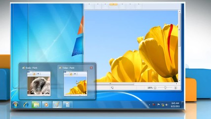 how preview an open Windows® on the desktop using peek on your Pc