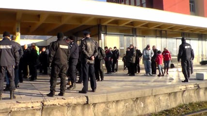кадри от Протеста на работещите в Бдж - Карлово