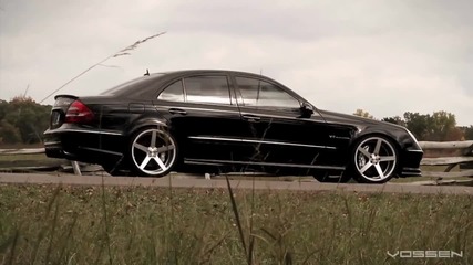 Mercedes Benz E55 Amg on 20_ Vossen Vvs-cv3 Concave Wheels _ Rims