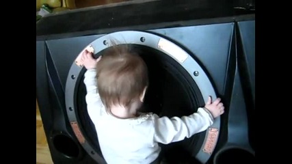 12 Month Baby vs Magnat Aggressor 20 inch Subwoofer