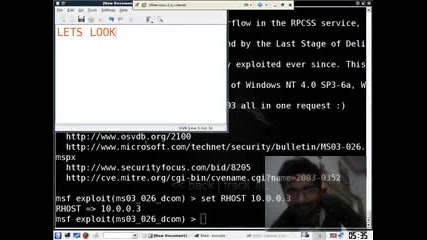 Msrpc Dcom Hacking Windows Server Very Old Exploit 