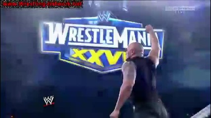 Wwe Wrestlemania 27 Promo With The Guest Host - The Rock 
