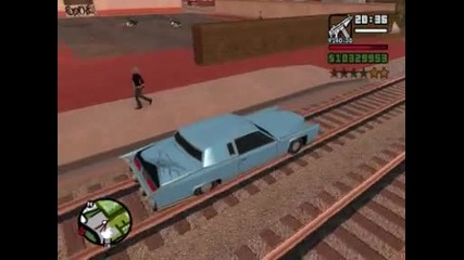 Gta San Andreas funny movie cops vs trains