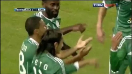 футболистите на Panatinaikos танцуват на песента Ai Se Eu Te Pego