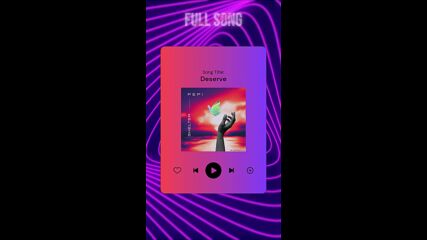 Deserve - song promo