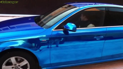Audi A4 S-line Blue Chrome