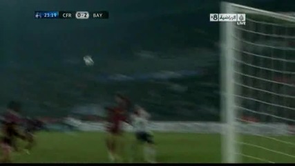 03.11.2010 Клуж Напока 0 - 2 Байерн Мюнхен втори гол на Марио Гомес 
