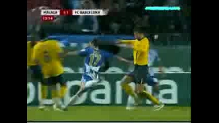 Малага - Барселона 1:4 (01.11.08) (1:1)