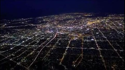 Полет над Los Angeles през нощта 