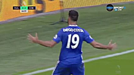 Диего Коста удвои аванса срещу Хъл