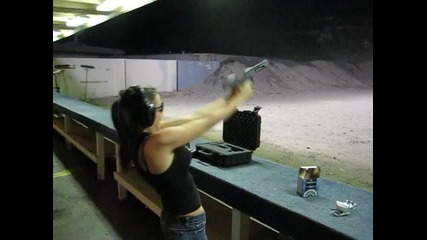 Sandra Shooting Desert Eagle .50ae