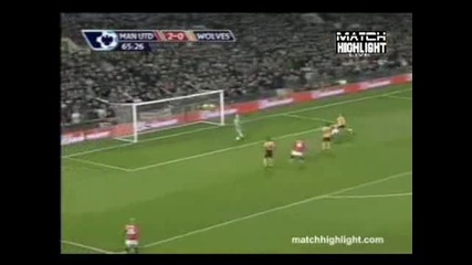 Man Utd vs Wolves 3 : 0 + асистенция на Бербатов 