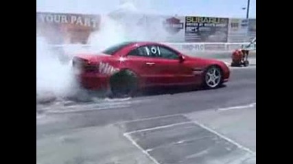 sick mbz sl 55 burnout vip olympic mercedes amg sl55