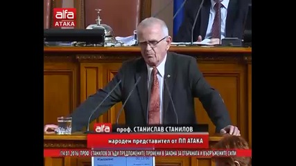 Проф. Станилов осъди предложените промени в Закона за отбраната и въоръжените сили /14.01.2016 г./