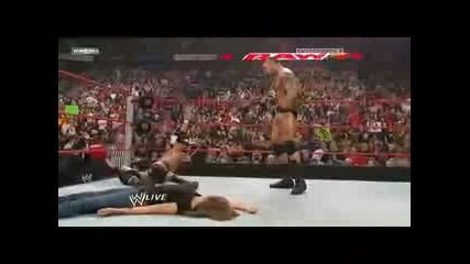 Wwe Monday Night Raw 3/23/09 Triple H Vs Chody - Randy Orton Kisses Stephanie Mcmahon