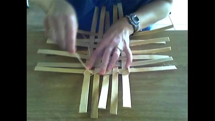 Basket Weaving Video #4 Twining - - Twining a Keeper Row