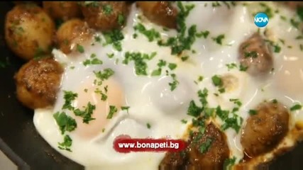 Картофи с масала и яйца на тиган - Бон апети (13.04.2016)
