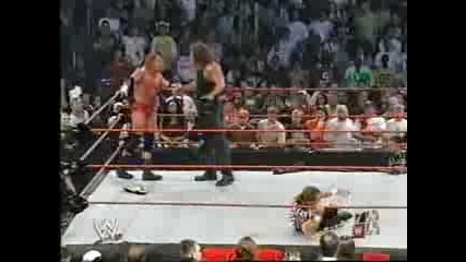 Triple h vs Booker t Special Referee Shawn Michaels Pt3