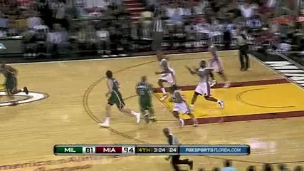 Milwaukee Bucks @ Miami Heat 89 - 101 [highlights] - 04.01.2011