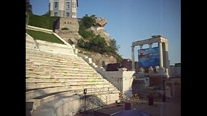 Празен античен театър в Пловдив