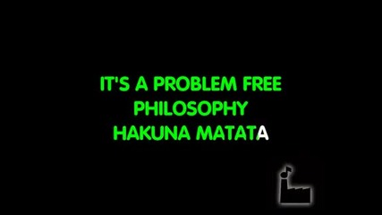 Karaoke Hakuna Matata [eng version]
