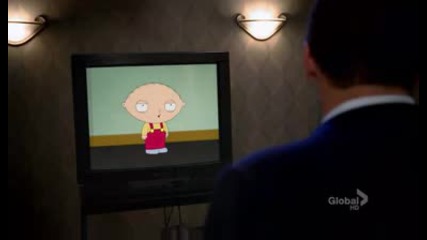 Stewie Griffin from Family Guy in Bones