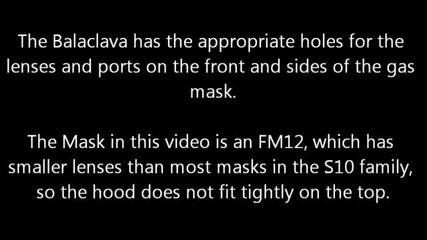 Sas Black Kit Gas Mask Balaclava