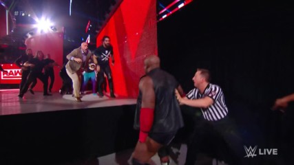 Seth Rollins and Bobby Lashley brawl as Raw comes on the air: Raw, Jan. 7, 2019