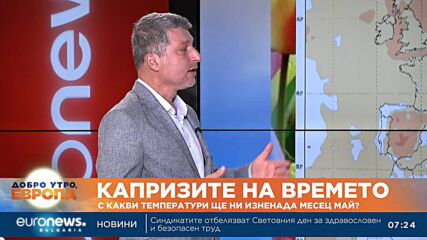 Климатолог: Очаква ни повече слънце и високи температури в първите дни на май