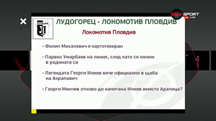 Преди Лудогорец - Локо Пд