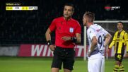 Slavia Sofia with a Red Card vs. Botev Plovdiv